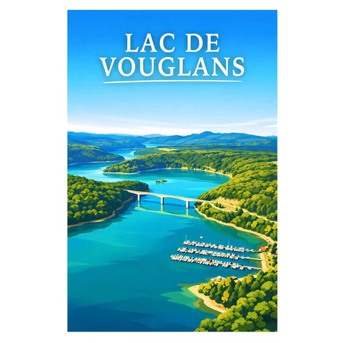 Affiche - Lac de Vouglans
