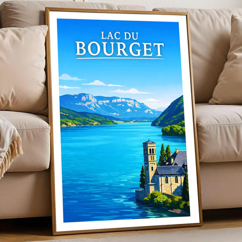 Affiche - Lac du Bourget