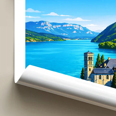 Affiche - Lac du Bourget