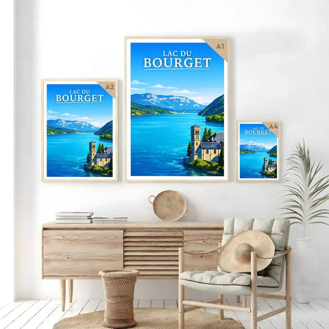 Affiche - Lac du Bourget