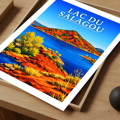 Affiche - Lac du Salagou