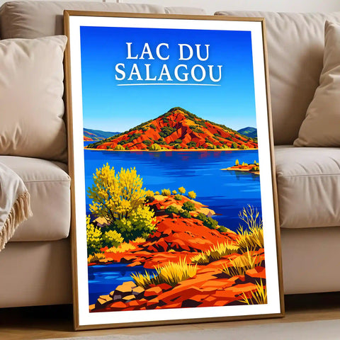 Affiche - Lac du Salagou