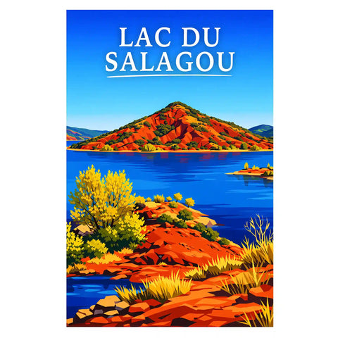 Affiche - Lac du Salagou