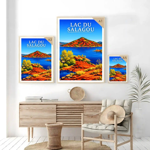 Affiche - Lac du Salagou