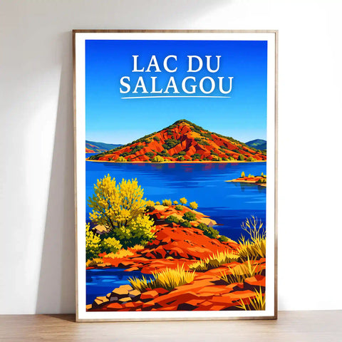 Affiche - Lac du Salagou