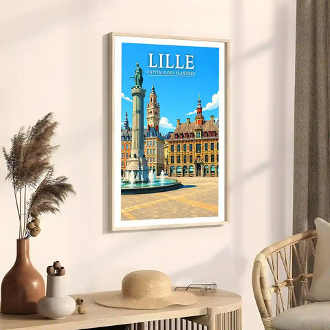 Affiche - Lille - Capitale des Flandres - affiche lille