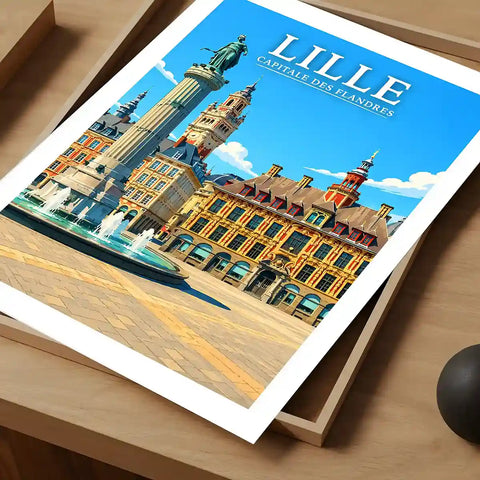 Affiche - Lille - Capitale des Flandres - affiche lille