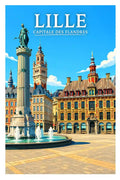 Affiche - Lille - Capitale des Flandres - affiche lille