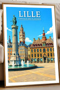 Affiche - Lille - Capitale des Flandres - affiche lille