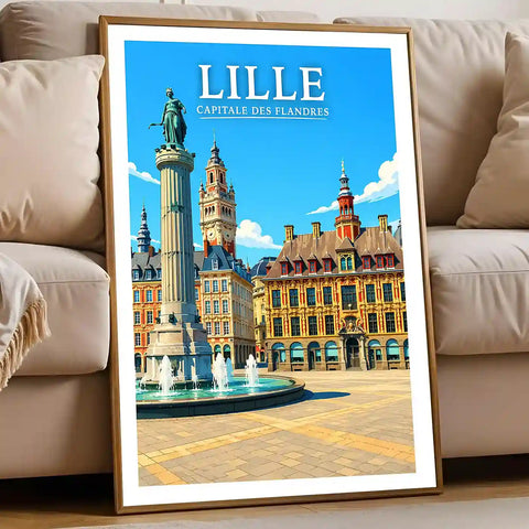 Affiche - Lille - Capitale des Flandres - affiche lille