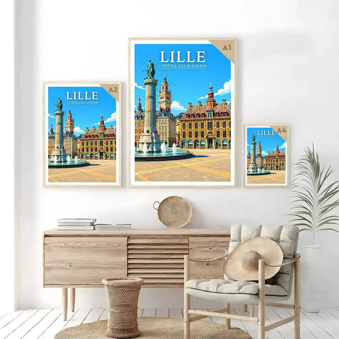 Affiche - Lille - Capitale des Flandres - affiche lille