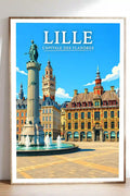 Affiche - Lille - Capitale des Flandres - affiche lille