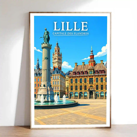 Affiche - Lille - Capitale des Flandres - affiche lille