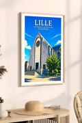 Affiche - Lille - Cathédrale Notre-Dame-de-la-Treille - affiche lille