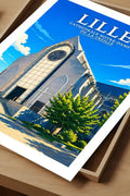 Affiche - Lille - Cathédrale Notre-Dame-de-la-Treille - affiche lille