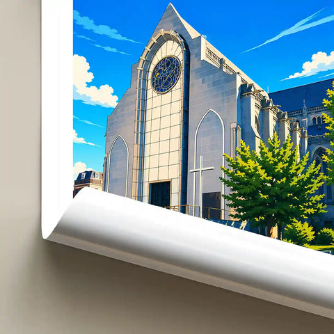 Affiche - Lille - Cathédrale Notre-Dame-de-la-Treille - affiche lille