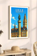 Affiche - Lille - Colonne de la Déesse - affiche lille