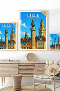 Affiche - Lille - Colonne de la Déesse - affiche lille