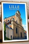 Affiche - Lille - Église Saint-Étienne - affiche lille