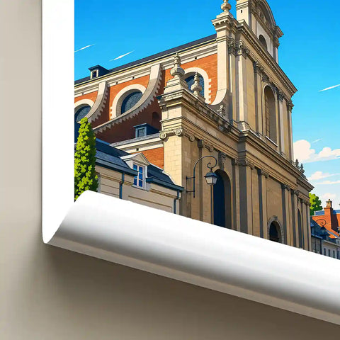 Affiche - Lille - Église Saint-Étienne - affiche lille