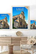 Affiche - Lille - Église Saint-Étienne - affiche lille