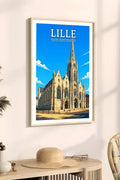 Affiche - Lille - Église Saint-Maurice - affiche lille