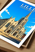 Affiche - Lille - Église Saint-Maurice - affiche lille