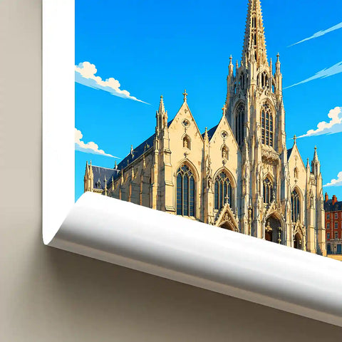Affiche - Lille - Église Saint-Maurice - affiche lille