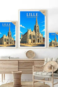 Affiche - Lille - Église Saint-Maurice - affiche lille