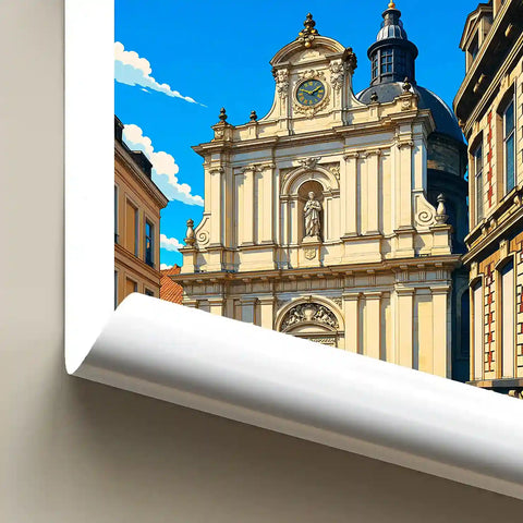 Affiche - Lille - Église Sainte-Marie-Madeleine - affiche lille