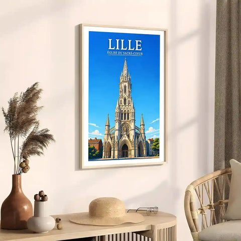 Affiche - Lille - Église du Sacré-Coeur - affiche lille