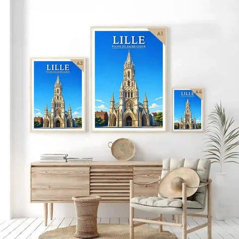 Affiche - Lille - Église du Sacré-Coeur - affiche lille