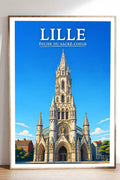 Affiche - Lille - Église du Sacré-Coeur - affiche lille