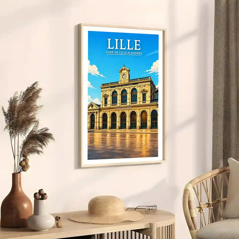 Affiche - Lille - Gare de Lille-Flandres - affiche lille