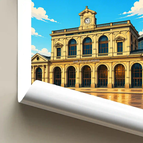 Affiche - Lille - Gare de Lille-Flandres - affiche lille