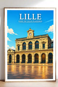Affiche - Lille - Gare de Lille-Flandres - affiche lille