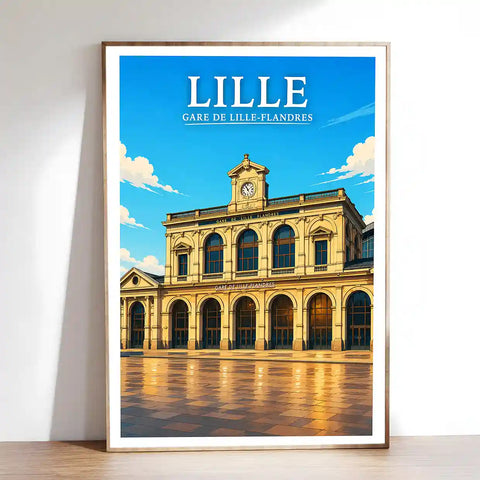 Affiche - Lille - Gare de Lille-Flandres - affiche lille