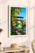 Affiche - Lille - Le Pont Napoléon - affiche lille