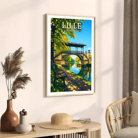 Affiche - Lille - Le Pont Napoléon - affiche lille