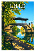 Affiche - Lille - Le Pont Napoléon - affiche lille
