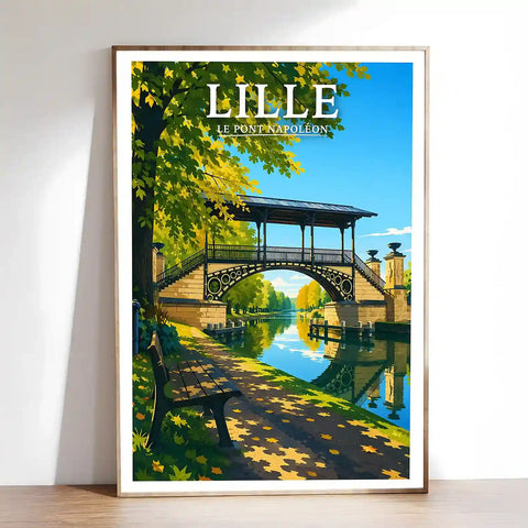 Affiche - Lille - Le Pont Napoléon - affiche lille