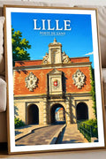 Affiche - Lille - Porte de Gand - affiche lille