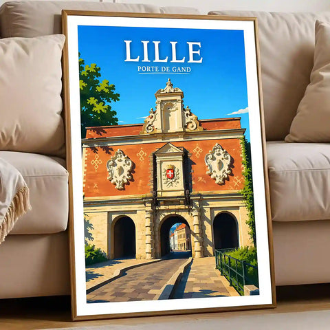 Affiche - Lille - Porte de Gand - affiche lille
