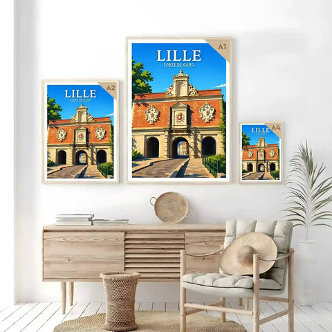 Affiche - Lille - Porte de Gand - affiche lille