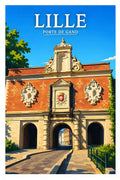Affiche - Lille - Porte de Gand - affiche lille