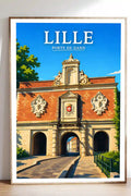 Affiche - Lille - Porte de Gand - affiche lille