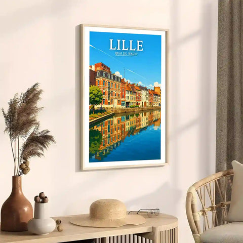 Affiche - Lille - Quai du Wault - affiche lille