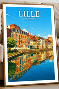 Affiche - Lille - Quai du Wault - affiche lille