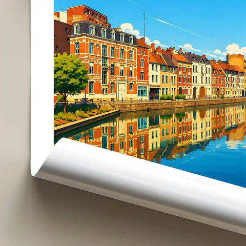 Affiche - Lille - Quai du Wault - affiche lille