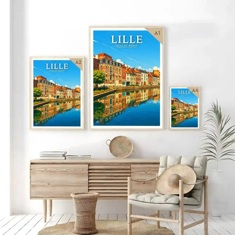 Affiche - Lille - Quai du Wault - affiche lille